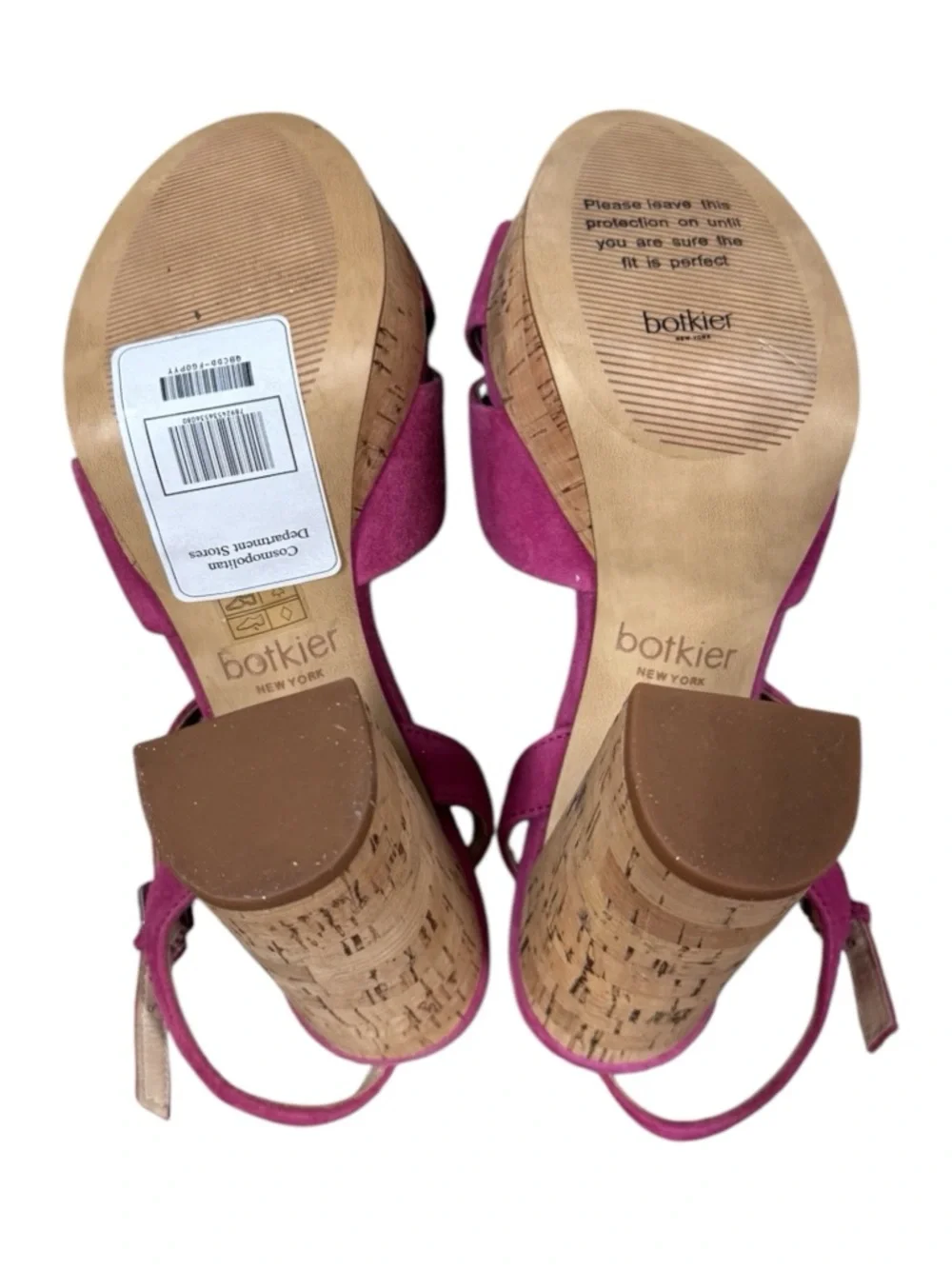 Botkier New York | Plateau Suede High-Heel Platform Sandals in Azalea Pink - NWT
